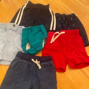 Crown & Ivy Kids Shorts Set - Navy, Teal, Light Blue, Red